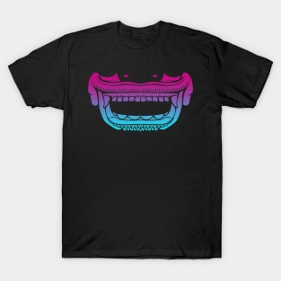 Bali Barong Lion Mask Teeth Vaporwave T-Shirt